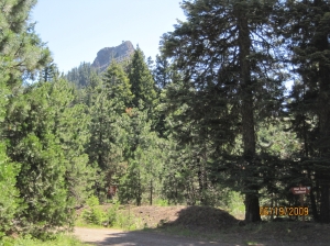 View of the summit from the trailhead